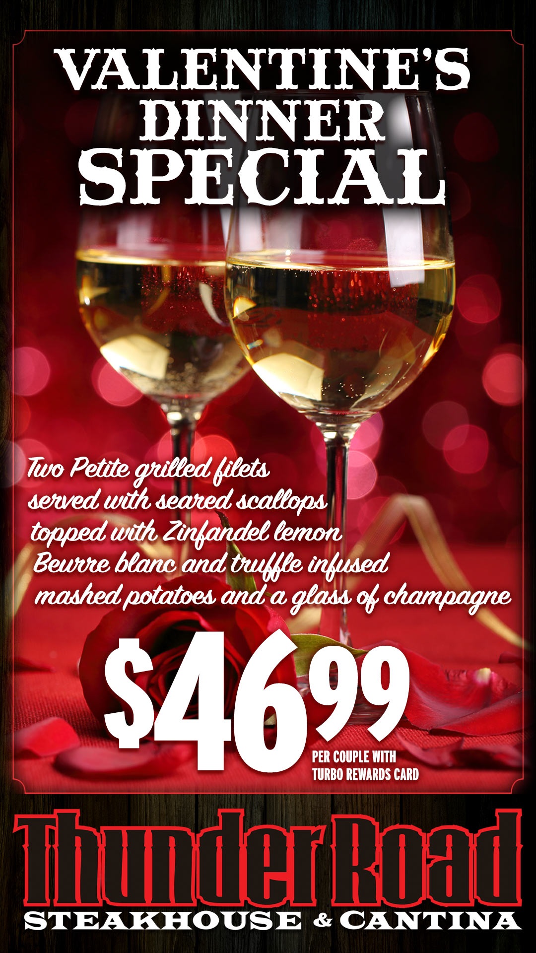 Valentine s Dinner Special Route 66 Casino Hotel