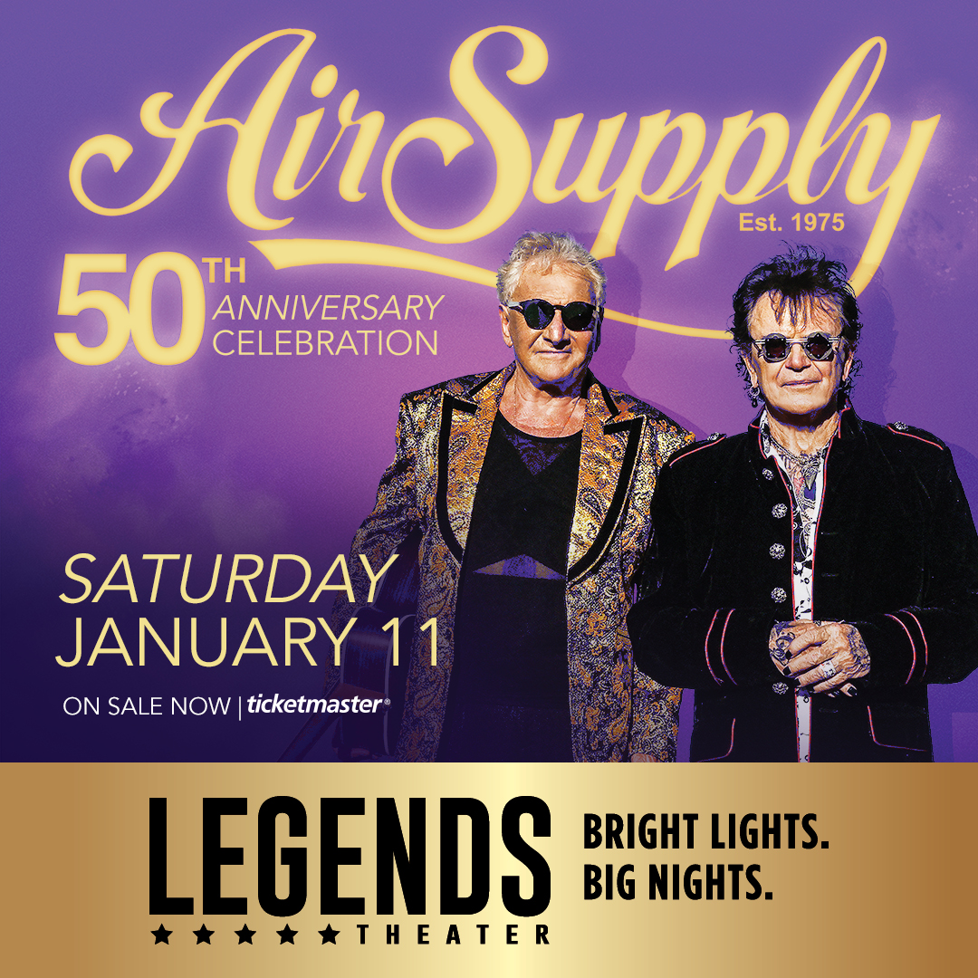 Air Supply January 11 Tickets on Sale