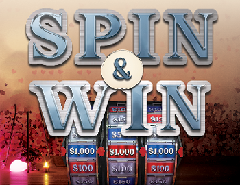 Win big every Sunday in February with our Spin & Win promotion! Earn same-day points, and you could be one of three lucky guests each hour to win up to $3,000 in cash!